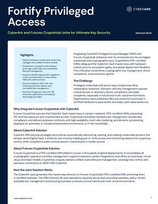 Futurex and CyberArk Solution Brief