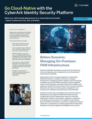 PAM Self Hosted to SaaS Migration Solution Brief