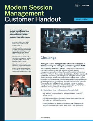 Modern Session Management Solution Brief