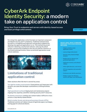 CyberArk Endpoint Identity Security: a modern take on application control