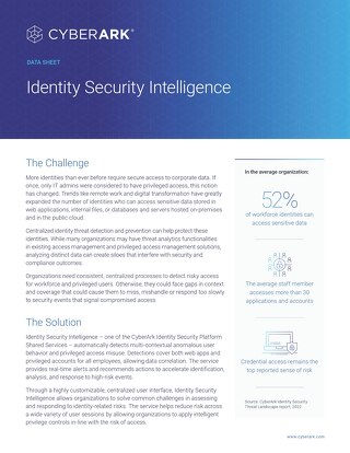 Identity Security Intelligence