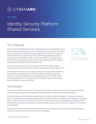Identity Security Platform Shared Services