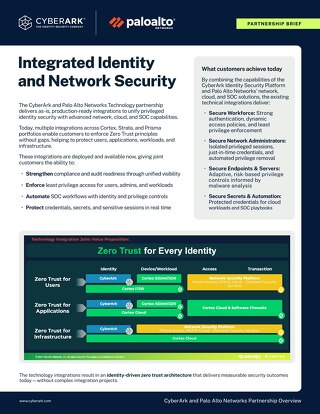 Palo Alto Networks & CyberArk Technology Integrations Unifying Identity and Network Security