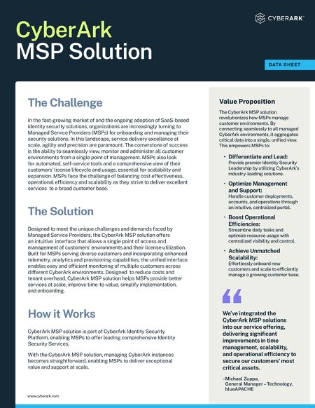 CyberArk MSP Solution