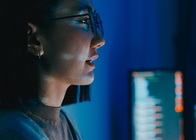 Person working on a computer and managing the company’s TLS certificates