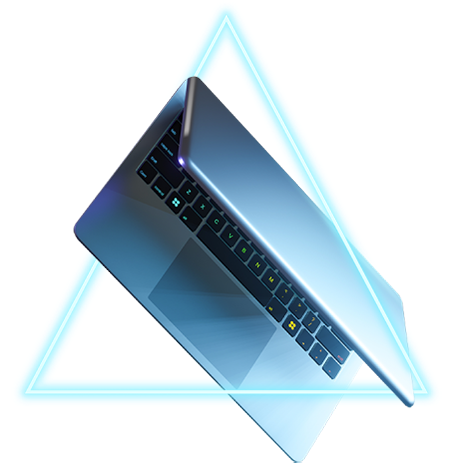 laptop-forcefield-hero Laptop with triangle forcefield